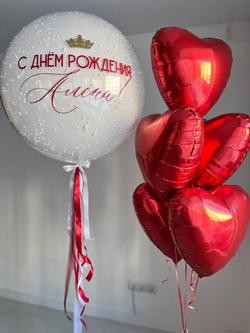 Воздушные шары на день рождения, для девушки №2710