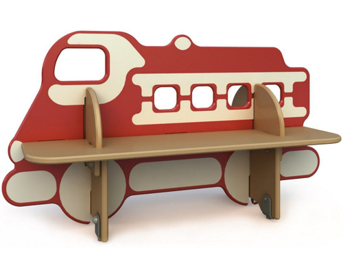 Скамейка детская Пожарная машина СД-1.11