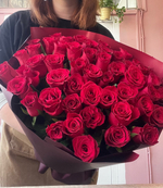 Букет из 51 красной розы 50см