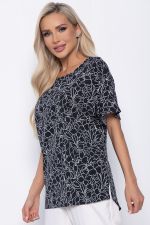 Блуза Морган (черная) Б10859 LT Collection