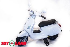 Детский электромотоцикл Toyland Vespa XMX 318 белый фото №1