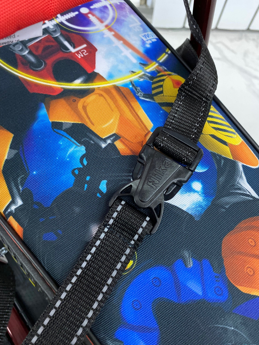 Снегокат «Тимка спорт 4-1» со спинкой рисунок сиденья: с роботом (арт. ТС4-1/Р2)