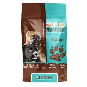 Сухой корм Дилли для щенков крупных пород