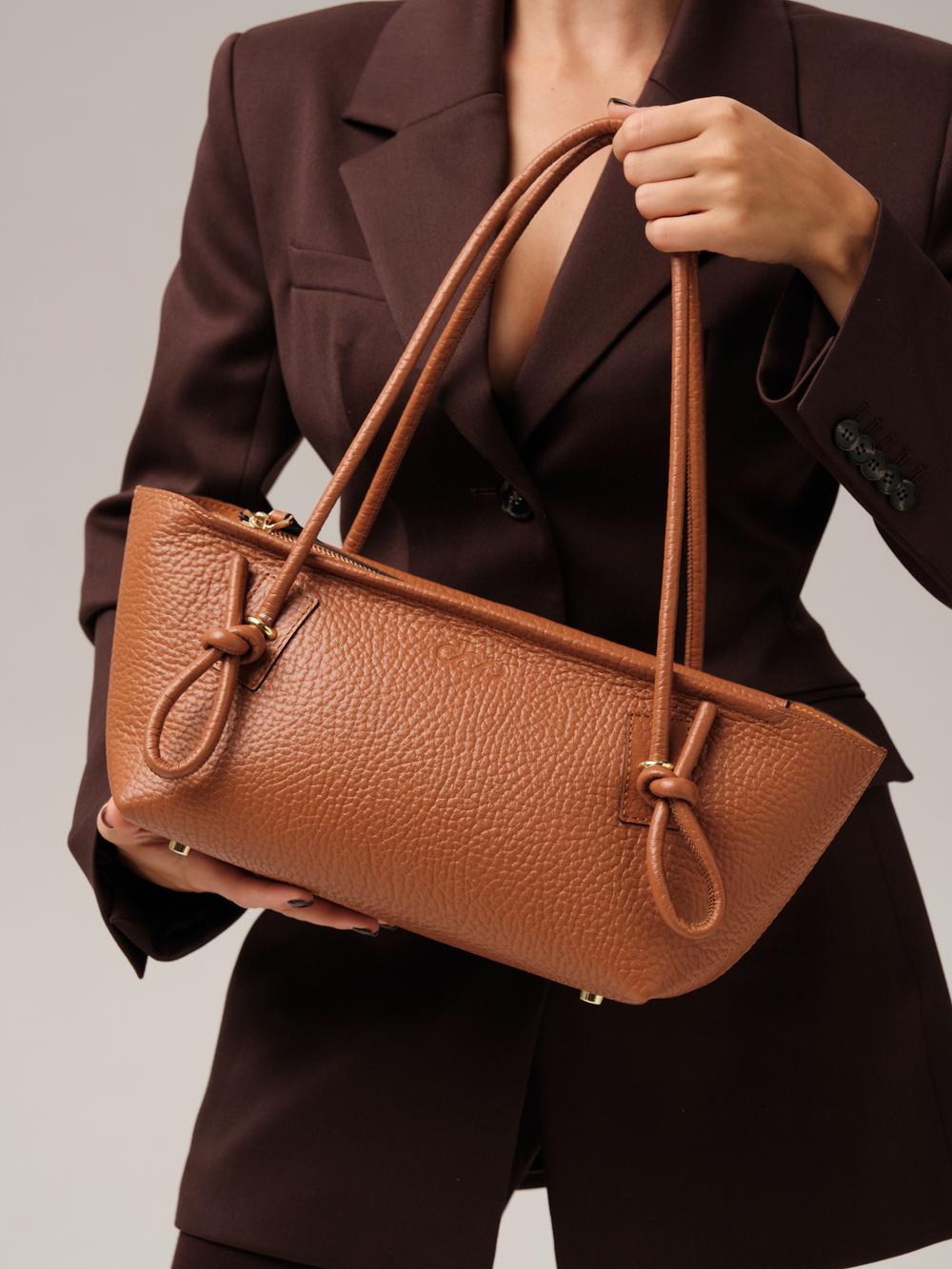 Кожаная сумка DBR 31340 коричневый камень