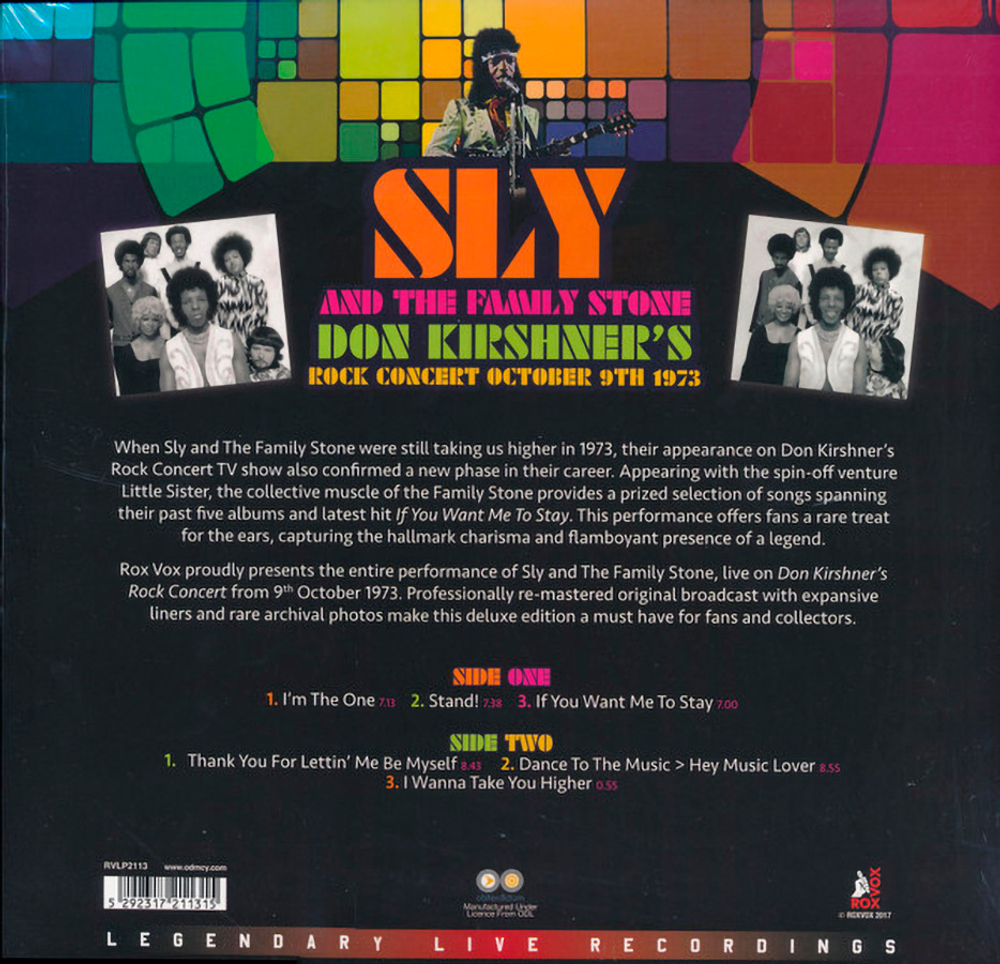 Sly & The Family Stone / Don Kirshner's Rock Concert October 9th 1973 (Coloured Vinyl)(LP)