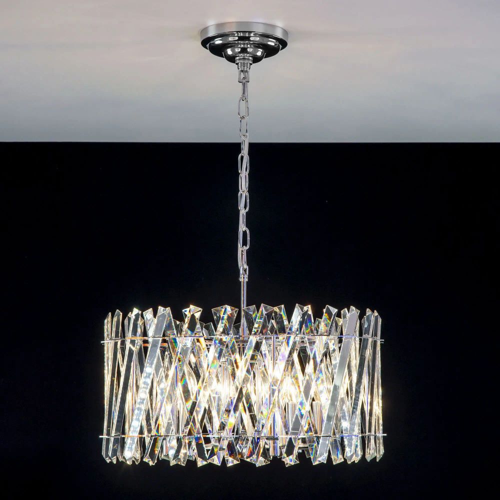 Citilux Ингвар CL334261 Люстра подвесная хрустальная Хром