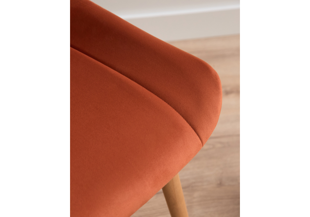 Стул деревянный Woodville Седа терракотовый (zd 432), светлое дерево np, ножки натуральные