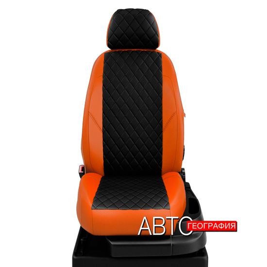 Чехлы на сиденья Fiat Sedici (2005-2014) хэтчбек из экокожи "Ромб"