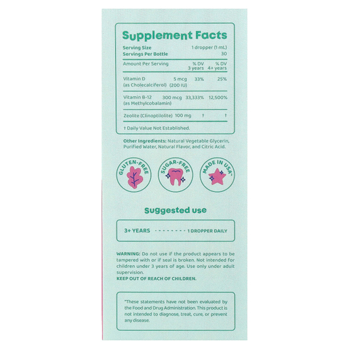 JoySpring, Detox Zee, для детей, 30 мл (1 жидк. унция)