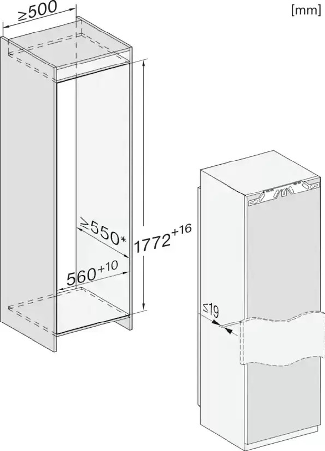 Встраиваемый морозильник Miele FNS 7774 D