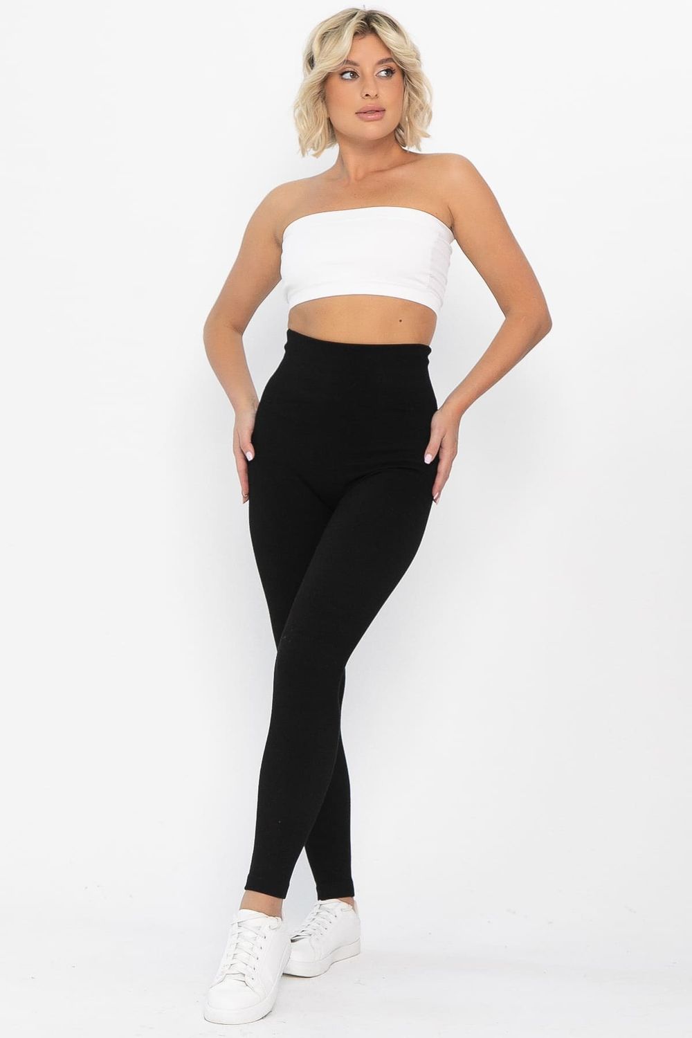 Лосины в рубчик утепленные НЬЮ (черные) Б14972-7М LT Collection