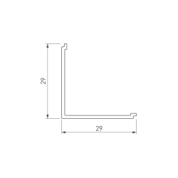 Экран ARH-KANT-H30-2000 Square Clear-PM (Arlight, Пластик) 016576