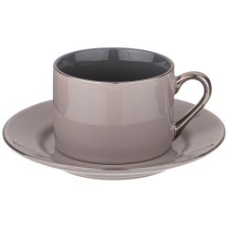 ЧАЙНЫЙ НАБОР LEFARD "BREAK TIME" НА 6 ПЕР. 12 ПР. 180 МЛ СЕРЫЙ (КОР=6НАБ.)