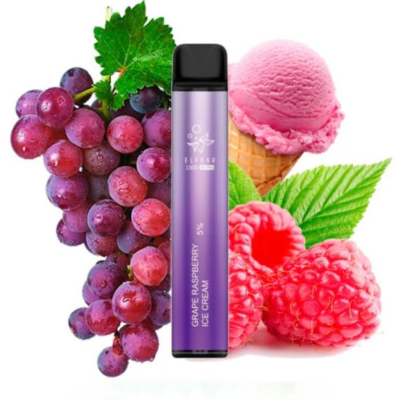 Elf Bar 1500 ULTRA - Grape Raspberry Ice Cream (5% nic)