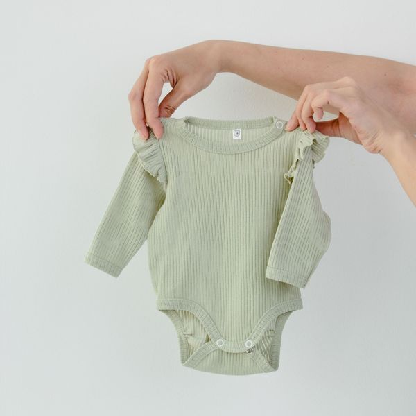 Боди с длинным рукавом и крылышками 