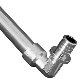 Трубка Г-образные хромированные для присоединения радиатора Altstream ALT-A 16 х 250 (аксиальная)