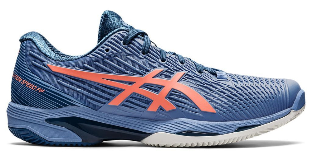 Мужские кроссовки теннисные Asics Solution Speed FF 2 Clay - blue harmony/guava