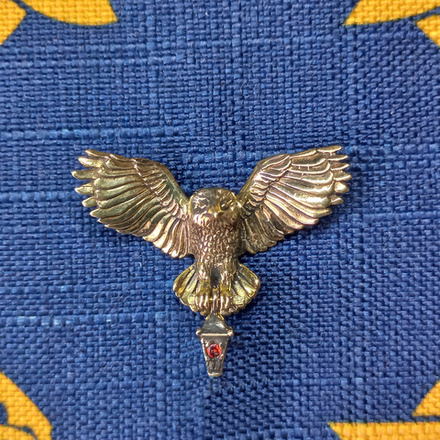 Подвеска. Сова с фонариком (камень)