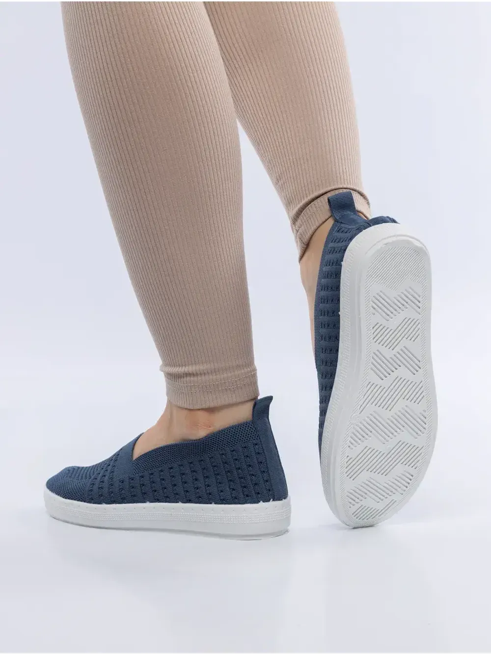 Мокасины летние текстильные