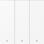 Клавиша 3-я с подсветкой, глянцевый белый, серия A07