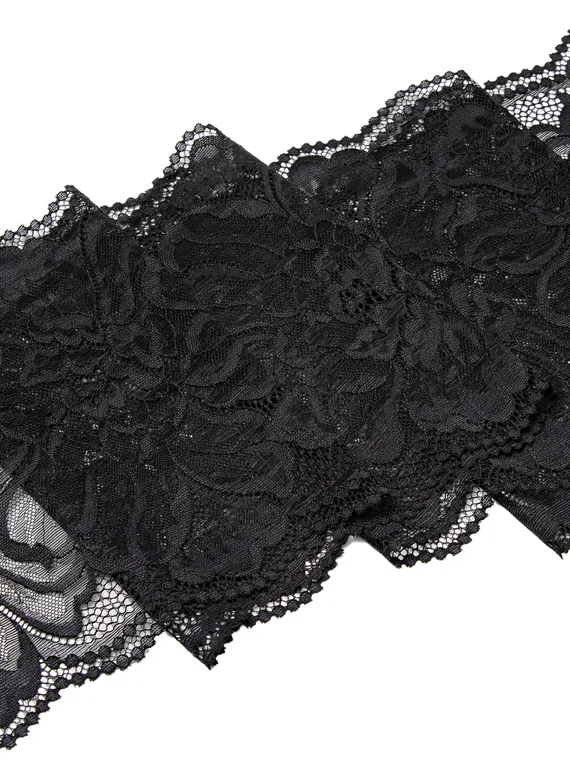 03-278 Кружево эластичное 18 см, черный