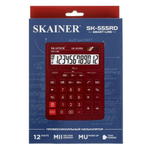 Калькулятор настольный SKAINER 12 Bit, LCD, 15.5*20.5*3.5 см, красный