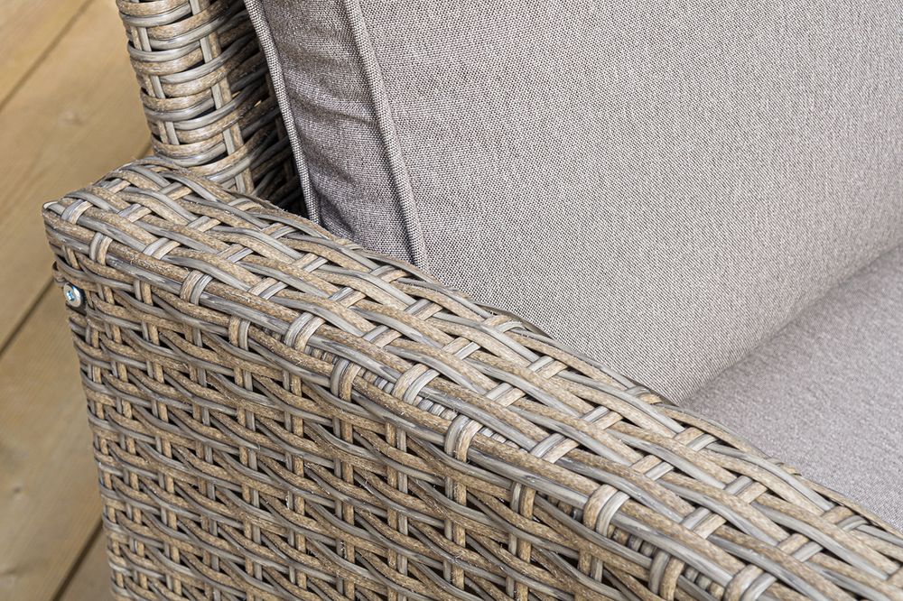 "Мэдисон" обеденная группа из искусственного ротанга, цвет соломенный