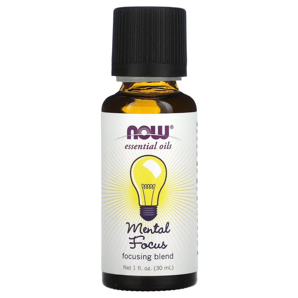 NOW Foods, Essential Oils, Mental Focus, 30 мл (1 жидк. унц.)