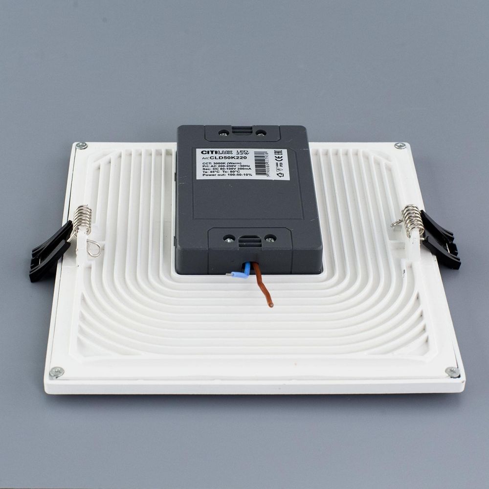 Citilux Омега CLD50K220N LED Встраиваемый светильник с диммером Белый