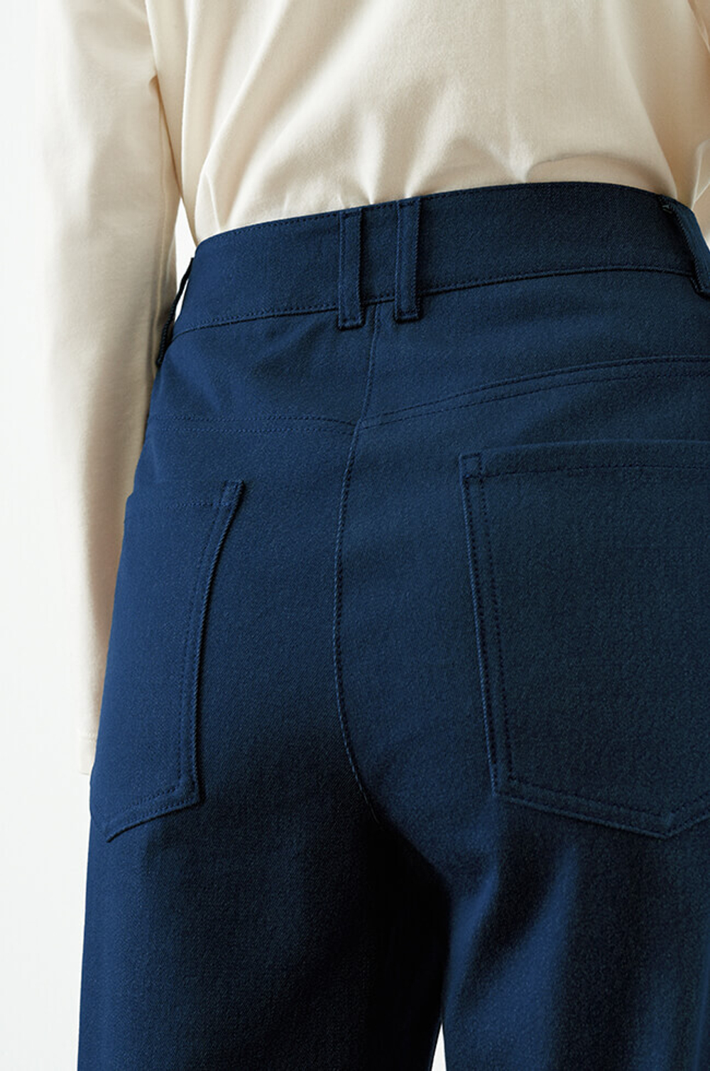 3950 Брюки женские (синий джинс)