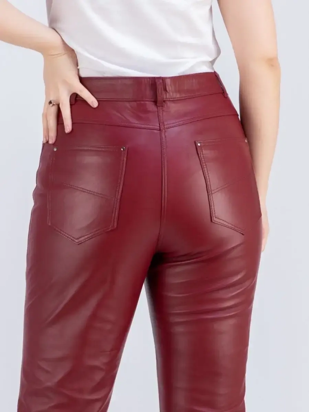 Брюки кожаные женские натуральные