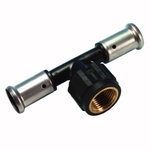 Пресстройник 16х1/2х16 ВР (черный пластик)