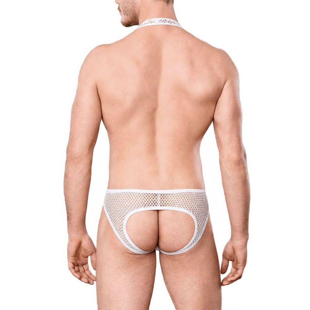 Мужское боди белое в сетку Doreanse 3053