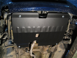Защита ALFeco картера двигателя и кпп для Opel Agila A 2000-2007, V-все (сталь 2 мм) арт.ALF1611st