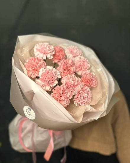 Моно букет из нежных диантусов