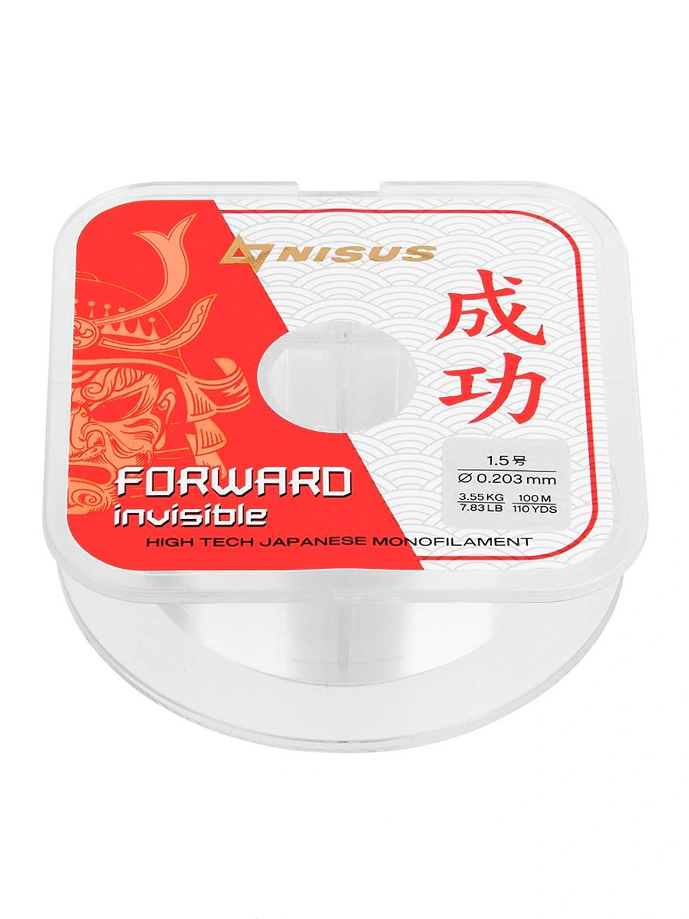 Леска для рыбалки Nisus FORWARD Invisible Nylon 0,496mm/100m (N-FI-0496-100)