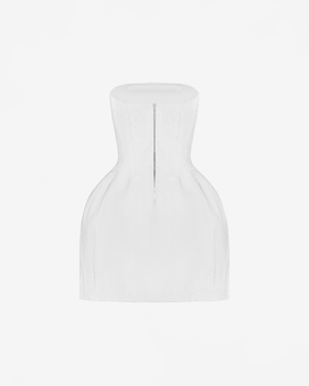 Платье мини корсетного типа из бархата