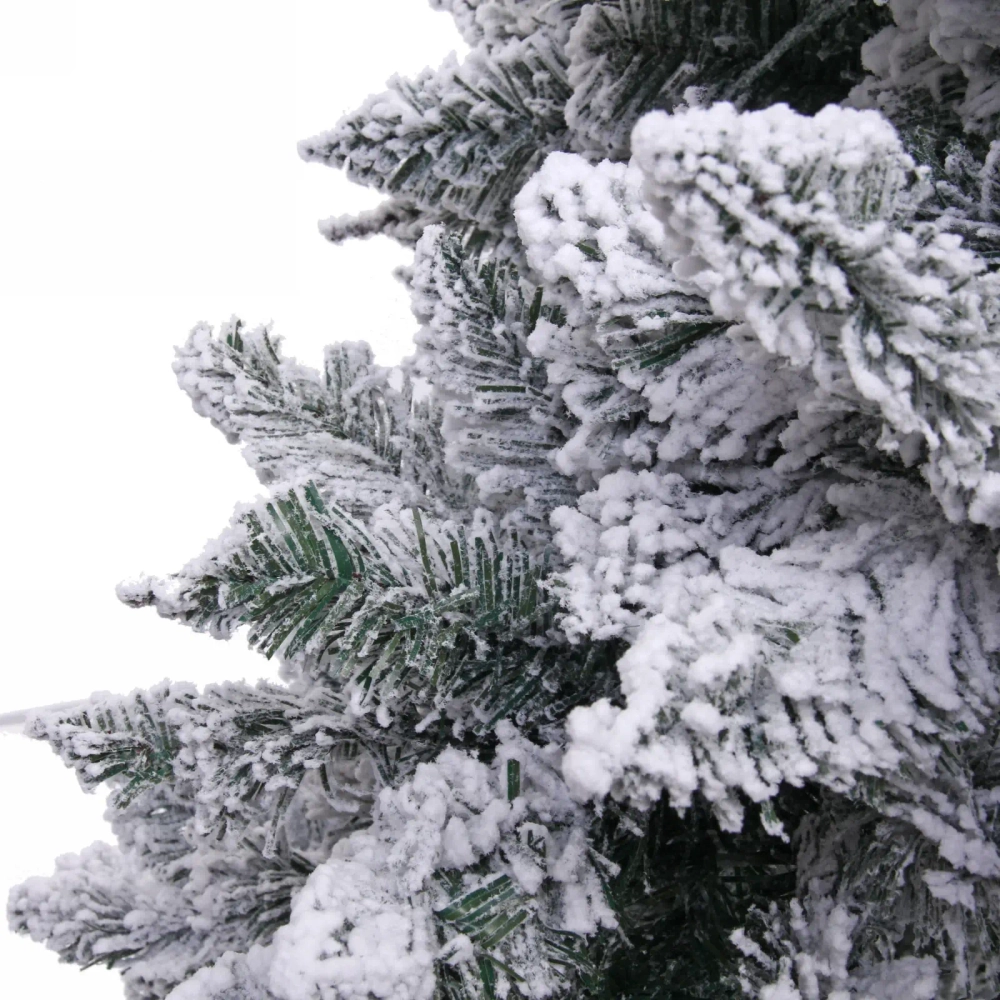 Ёлка «Снежные огни» 210 см, ПВХ с белым напылением 310 ламп LED (1222 ветки)