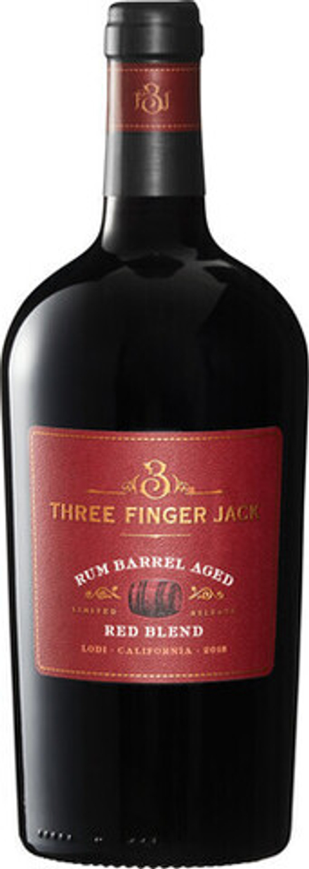 Вино Three Finger Jack Rum Barrel Red Blend, 0,75 л.