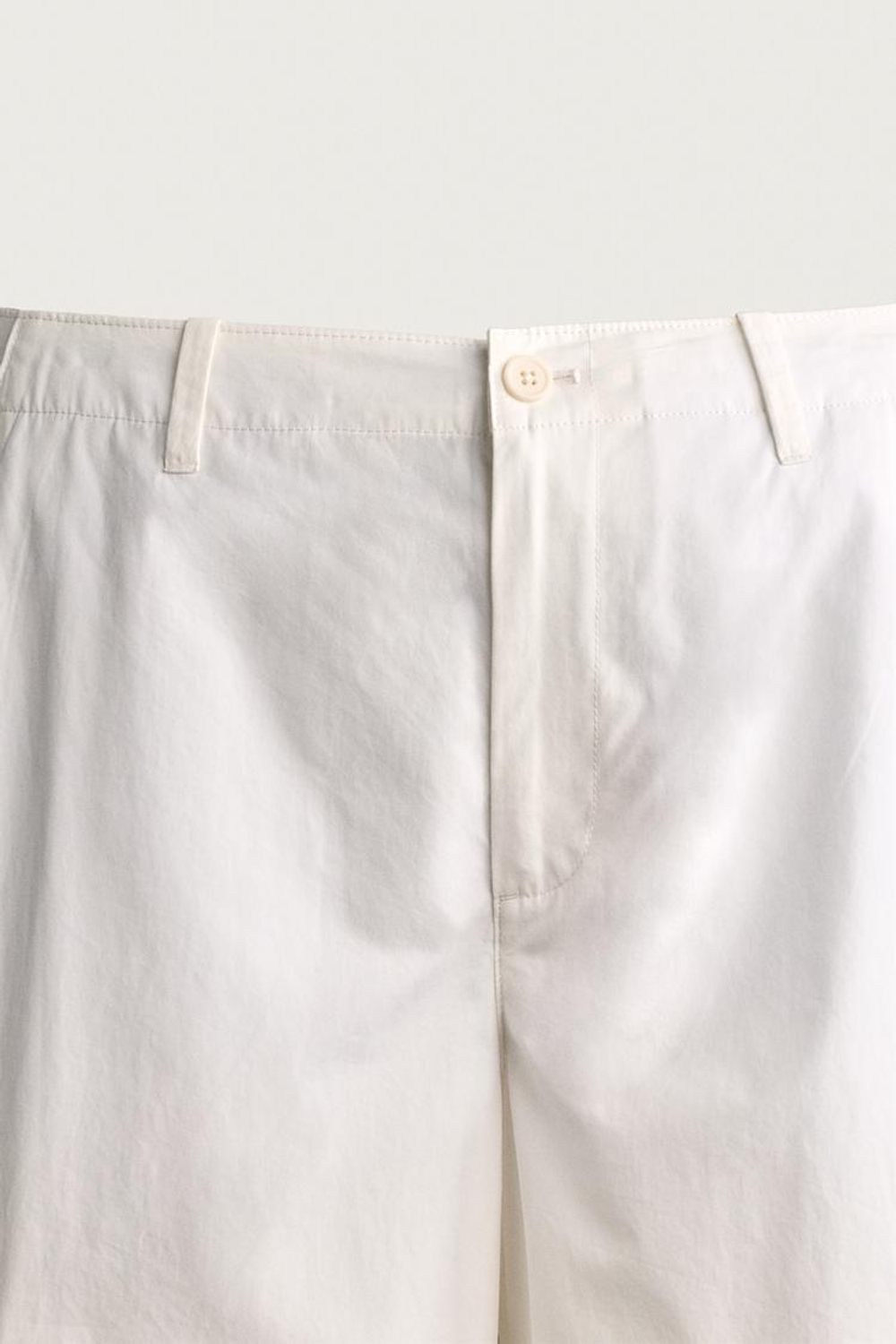 ZARA ДЖОГГЕРЫ КАРГО RELAXED FIT, БЕЛЫЙ