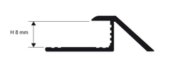 Радиусные, гнутые профили/пороги Progress Profiles Proslider curve PDONCV 08 для напольных покрытий из ламината, паркета, керамогранита, ковролина, линолеума