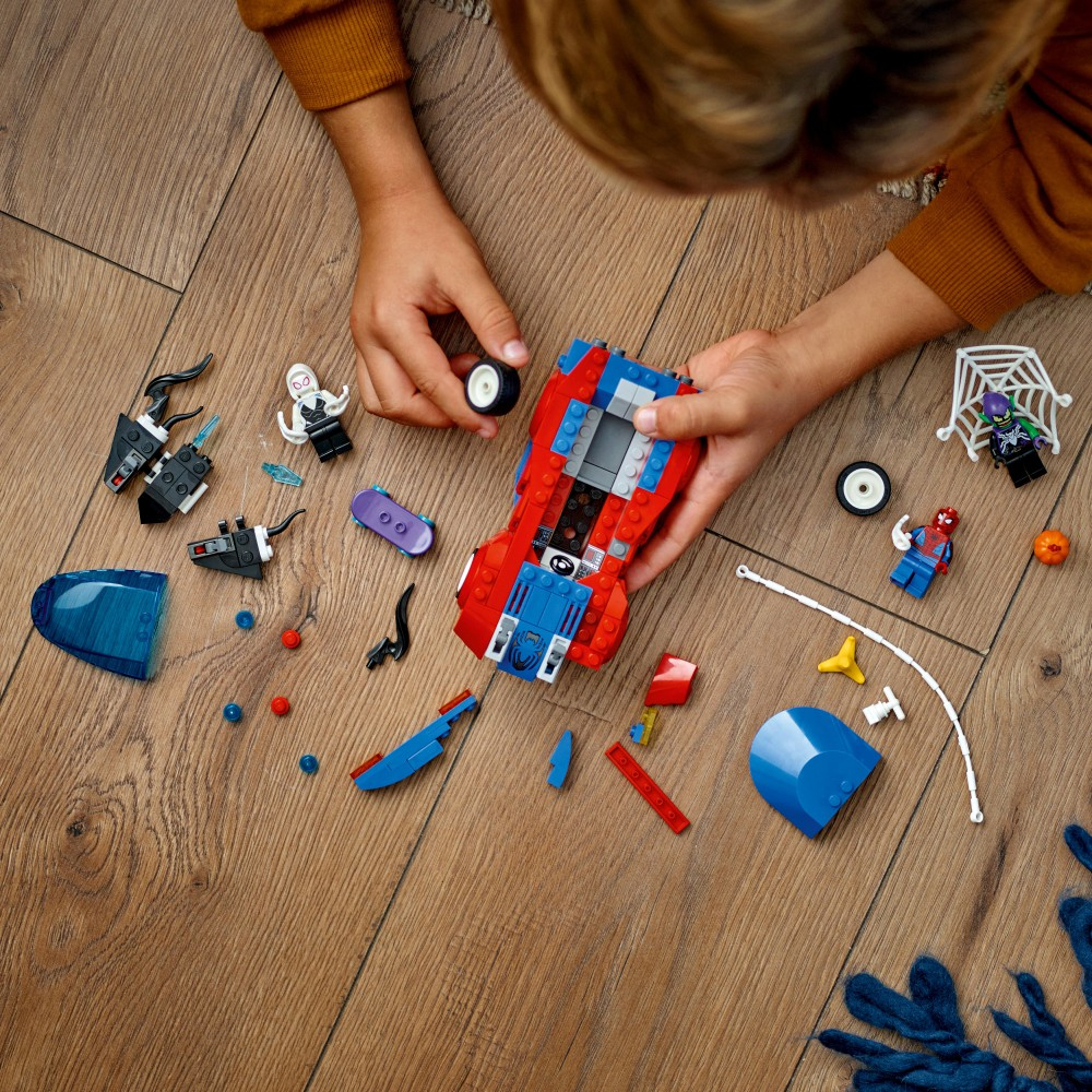 OUTLET LEGO Marvel Super Heroes - Гоночный автомобиль Спайдер-Мэна и Зеленого Гоблина 76279