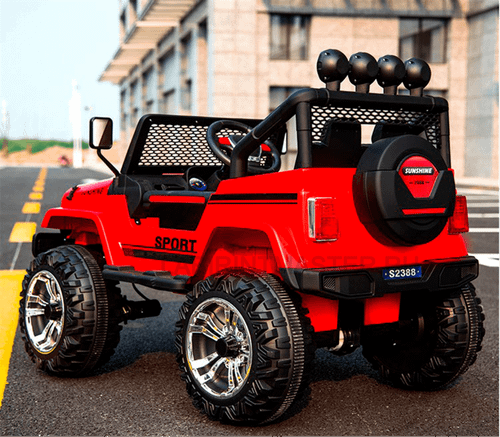 Электромобиль детский "JEEP 4WD",12V,красный