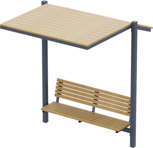 Скамья с навесом City "Оксфорд" М.01-057