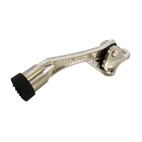 Фиксатор дверной АЛЛЮР КН-130 SN мат.никель ''козья ножка'' /10175