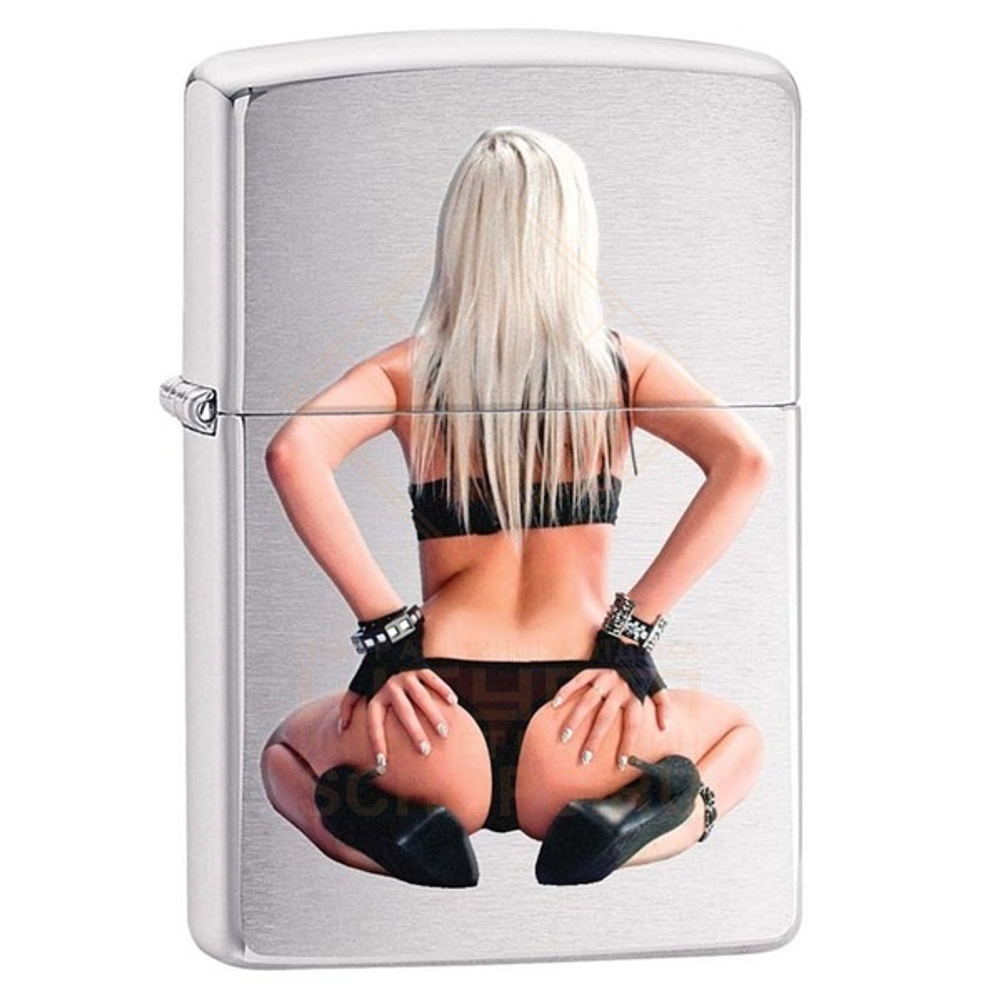 Зажигалка Zippo 200 Sitting blonde, Brushed