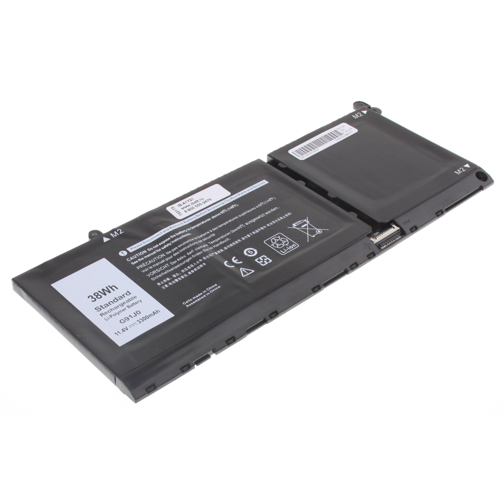 Аккумулятор iBatt 3300mAh для ноутбуков Dell Inspiron 13-5310, 15-3518 (G91J0) Type 2