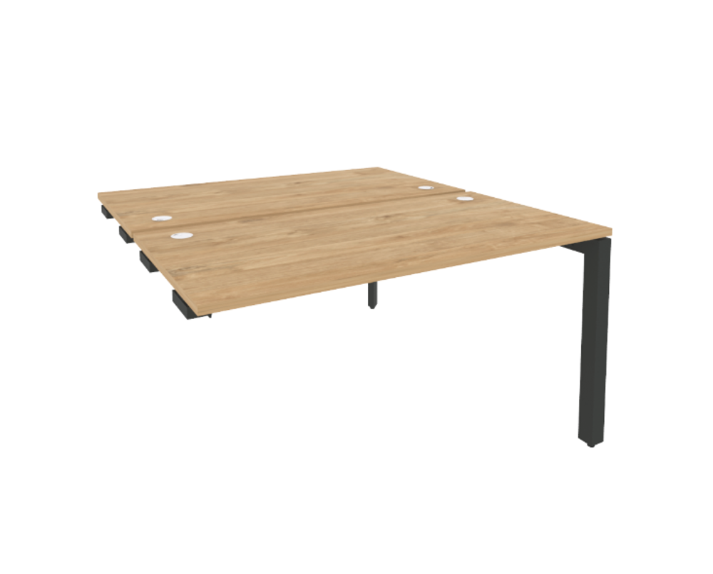 Стол-приставка двойной на П-образном м/к к опорным элементам 1475 Onix