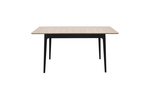 Стол Аврора разжвижной Плей 140(180)*80*75 Дуб светлый/Черн.