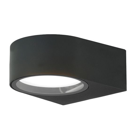 Светильник садово-парковый Feron DH1201,на стену, GX53 230V, черный 51326